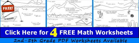 math review worksheets